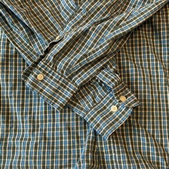 Gap Men's Small Preppy Business Casual Plaid Button Up Dress Shirt - Picture 6 of 6